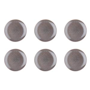Plato stellar ø22cm - 6 piezas - gris hormigón