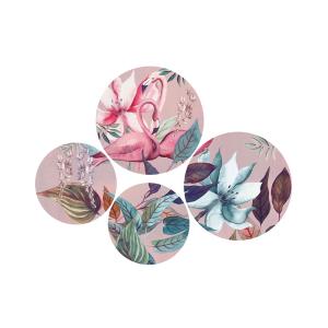 Platos decorativos de pared nassau-set 4 pzs, en porcelana,…