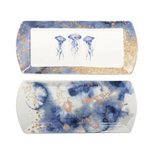 Platos para pastel medusa 29x13cm - set de 2