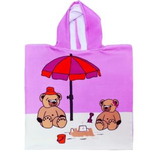 Poncho de baño de microfibra ''nounours'' 60x120cm 250 g/m²…