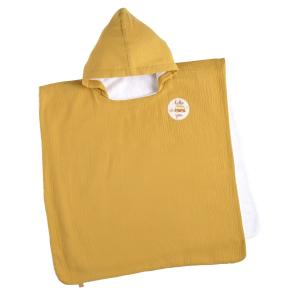 Poncho de baño infantil de algodón