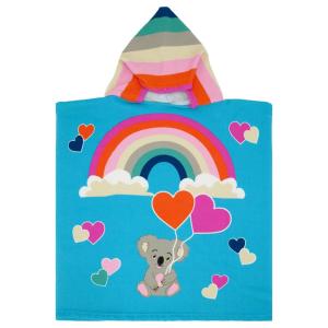 Poncho de microfibra niño koala" multicolor"