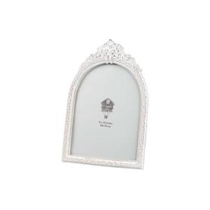 Portafotos blanco de resina 25x2x33cm