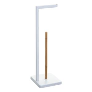 Portarrollo de metal en blanco ø20x64,5cm