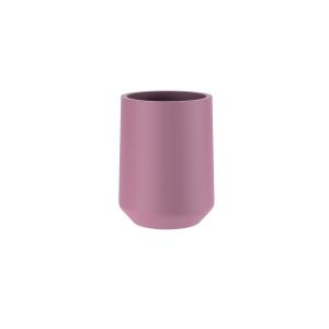 Portavasos saona resina sintética rosa 11,5x8,5x8,5