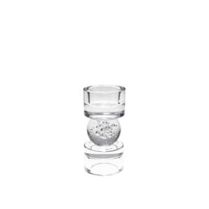 Portavelas burbuja de cristal 6x6x12.5cm