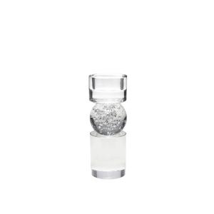 Portavelas burbuja de cristal 6x6x16.2cm