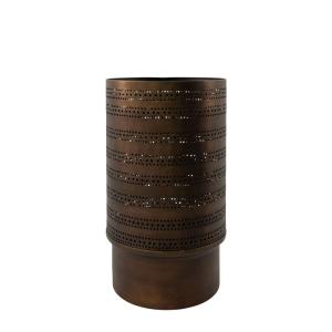 Portavelas de metal marrón H34,5