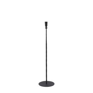 Portavelas de metal negro H70