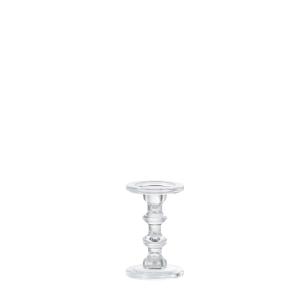 Portavelas de vidrio transparente Alt18 cm