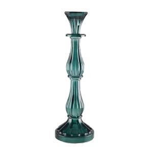 Portavelas turquesa modelo medio h31cm