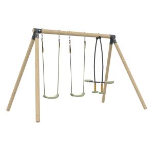 Pórtico 2 basculante y opuesto madera marrón H190cm