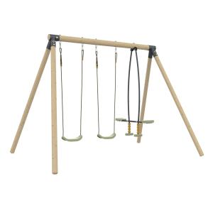 Pórtico 2 basculante y opuesto madera marrón H224cm