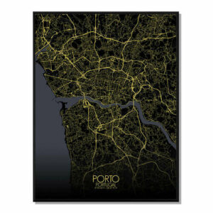 PORTO  - Mapa Redondo 40x50cm