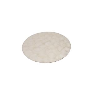 Posavasos de concha en blanco 10x10x1 cm
