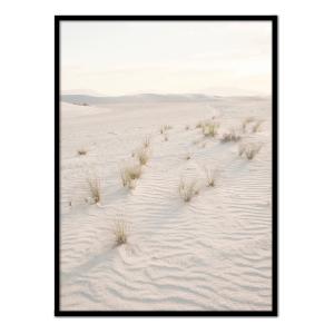 Póster con marco negro - arena del desierto - 30x40