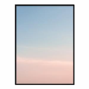 Póster con marco negro - cielo degradado - 50x70