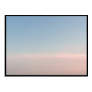 Póster con marco negro - cielo degradado horizontal - 50x70