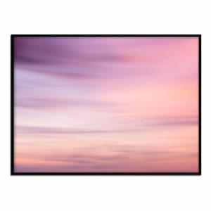 Póster con marco negro - cielo rosáceo - 50x70