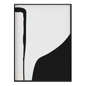 Póster con marco negro -  diseño minimalista - 30x40