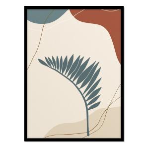 Póster con marco negro - Naturaleza Abstracta - 50x70