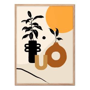 Póster con marco roble - Bodegón - 30x40