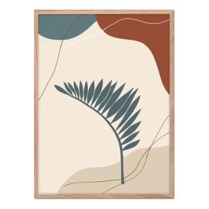 Póster con marco roble - Naturaleza Abstracta - 50x70