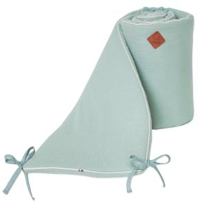 Protector de cuna reversible bebé muselina de algodón
