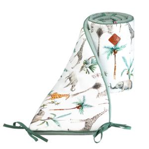 Protector de cuna reversible bebé muselina de algodón   Ver…