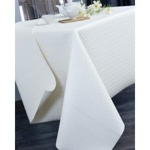 Protector de mesa de PVC blanco de 135 cm