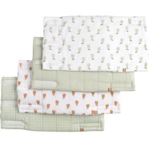 Protectores de riel de cama de algodón verde lima