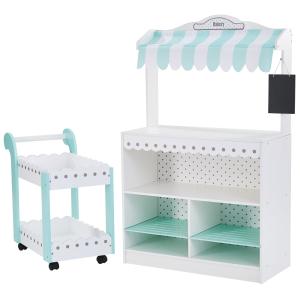 Puesto de mercado para niños 98 cm, blanco