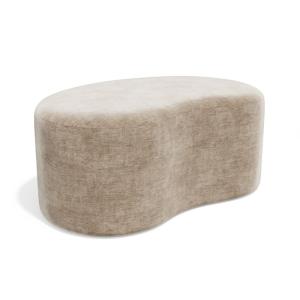 Puf 80 cm terciopelo topo