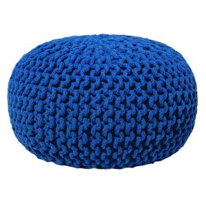 Puf algodón azul marino 40 cm 40 cm 25 cm