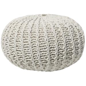Puf algodón beige 50 cm 50 cm 35 cm