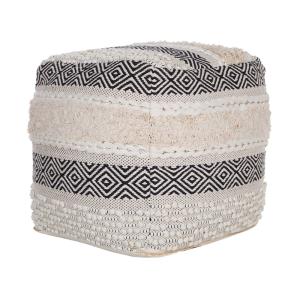 Puf algodón beige 50 cm 50 cm 50 cm