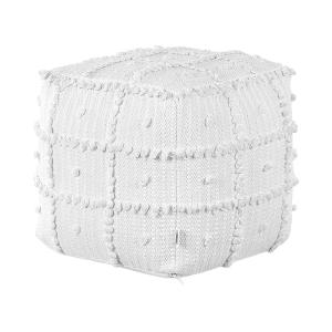 Puf algodón blanco 40 cm 40 cm 40 cm