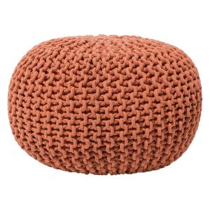 Puf algodón cobrizo 40 cm 40 cm 25 cm
