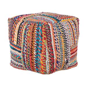 Puf algodón multicolor 40 cm 40 cm 40 cm
