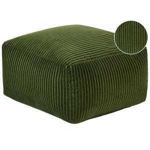 Puf algodón verde oscuro 50 cm 50 cm 30 cm