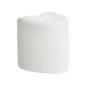 Puf  Chenilla Blanco crema