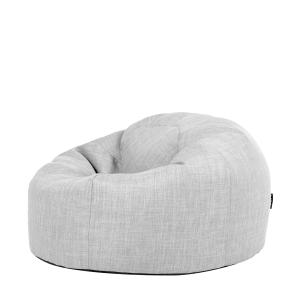 Puf clásico sillón de exterior en tejido gris
