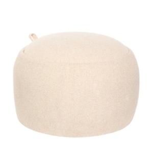 Puf con almacenamiento beige 40x60x60cm