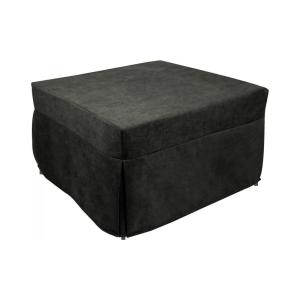 Puf convertible en cama gris