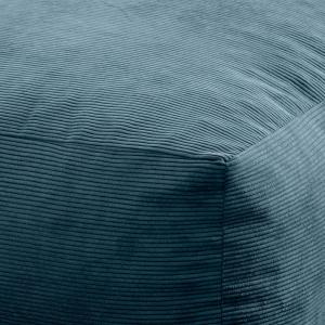 Puf cuadrado 50x50cm de pana azul