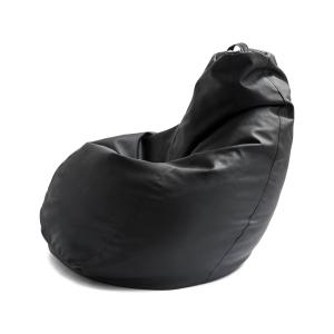 Puf de ecopiel negro 70x70h110 cm