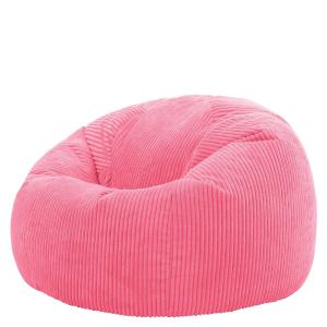 Puf de pana rosa bubble-gum