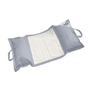 Puf de piscina de poliéster 170x90 cm gris guijarro