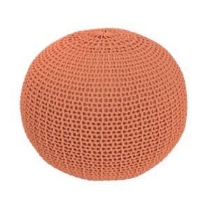 Puf de punto rosa empolvado d40 cm