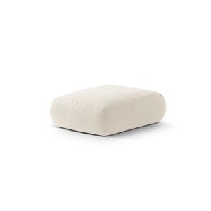 Puf de tejido estructural marfil